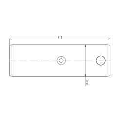 3019038H Svornjak s podmazivanjem 35x112 mm za utovarne platforme Bar Cagolift